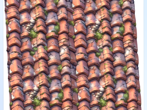 Stylized Roof Seamless Texture CG Texturen