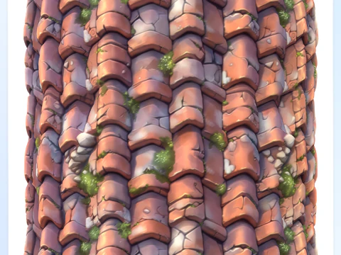 Stylized Roof Seamless Texture CG Textures