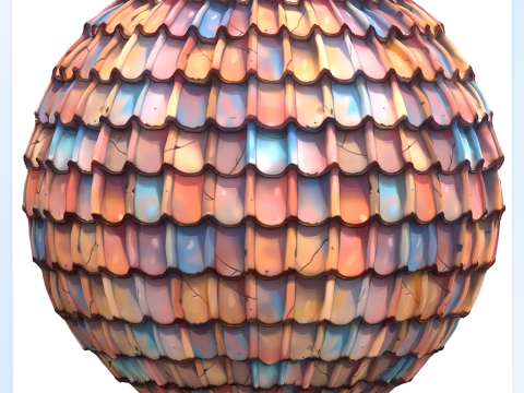 Stylized Roof Seamless Texture Texturas CG