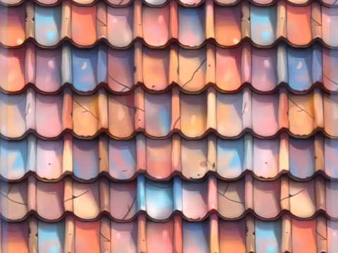 Stylized Roof Seamless Texture Texturas CG