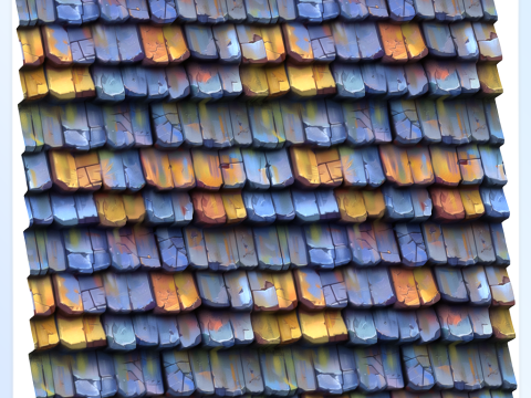 Stylized Roof Seamless Texture CG 纹理