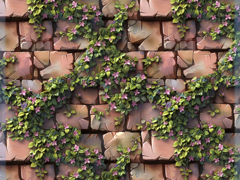 Stylized Wall Seamless Texture CG Texturen