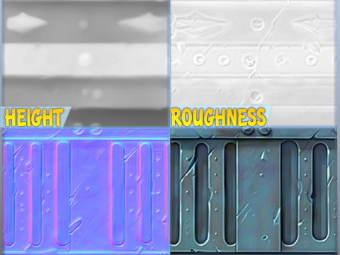 Stylized Wall Seamless Texture CG Текстури