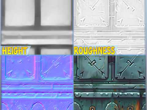 Stylized Wall Seamless Texture Texturas CG