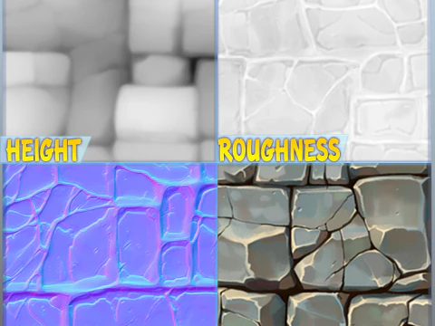 Stylized Wall Seamless Texture CG Textures