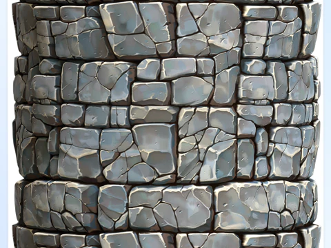 Stylized Wall Seamless Texture CG Textures