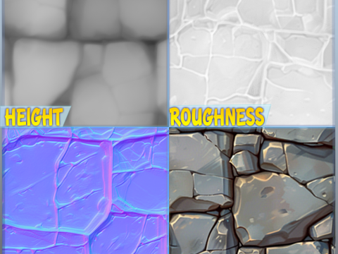 Stylized Wall Seamless Texture CG Dokuları