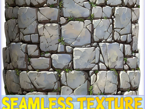 Stylized Wall Seamless Texture CG Textures