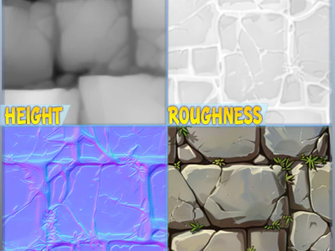 Tekstur Mulus Dinding Bergaya Tekstur CG