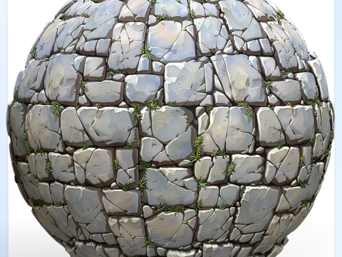 Stylized Wall Seamless Texture CG Текстури