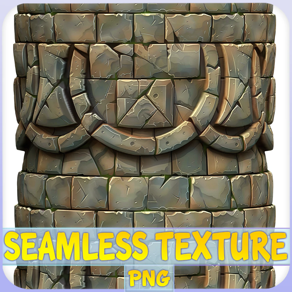 Stylized Wall Seamless Texture CG Textures .c4d .max .obj .3ds .fbx .stl .blend 