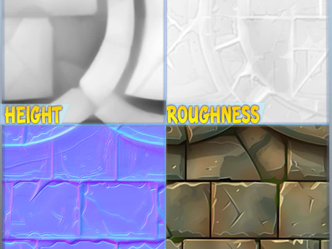Stylized Wall Seamless Texture CG Textures