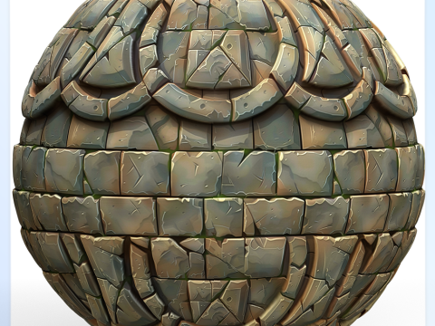 Stylized Wall Seamless Texture Texturas CG