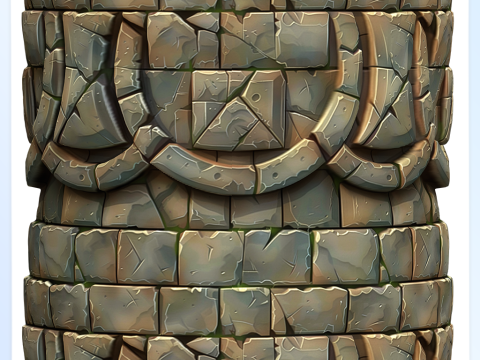 Stylized Wall Seamless Texture Texturas CG