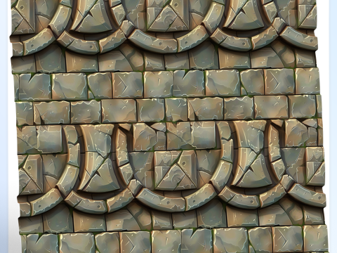 Stylized Wall Seamless Texture Texturas CG