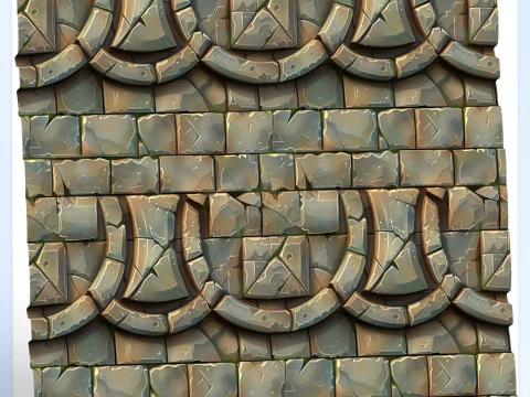 Stylized Wall Seamless Texture CG Textures