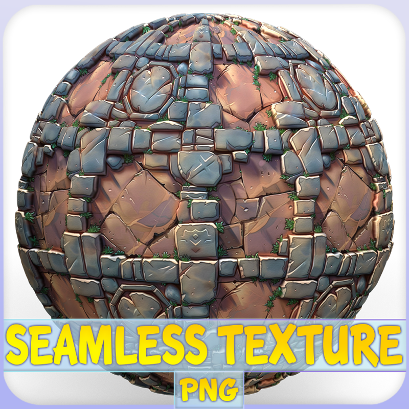 Stylized Wall Seamless Texture CG Texturen .c4d .max .obj .3ds .fbx .stl .blend