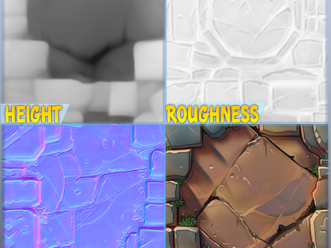 Stylized Wall Seamless Texture CG Texturen