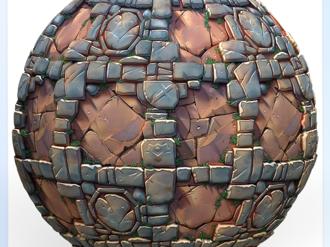 Stylized Wall Seamless Texture CG Texturen
