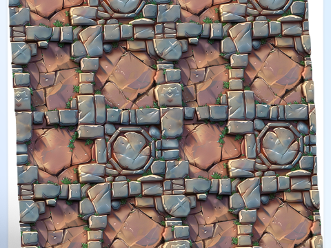 Stylized Wall Seamless Texture CG Texturen