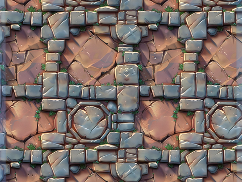 Stylized Wall Seamless Texture CG Texturen