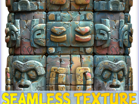 Stylized Wall Seamless Texture CG Texturen