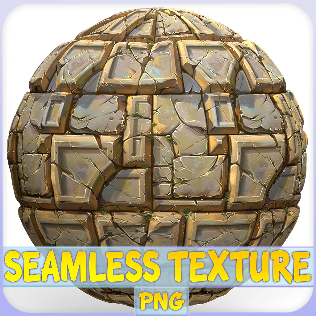 Stylized Wall Seamless Texture CG Textures .c4d .max .obj .3ds .fbx .stl .blend 