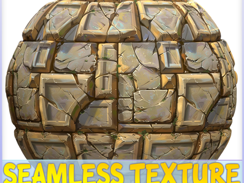 Stylized Wall Seamless Texture CG Texturen