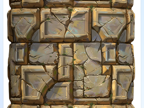 Stylized Wall Seamless Texture Texturas CG