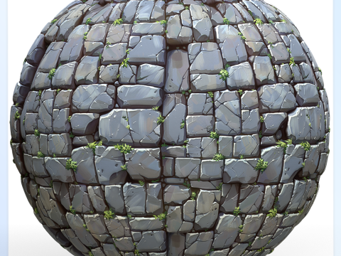 Stylized Wall Seamless Texture Tekstur CG
