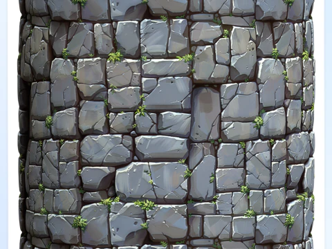 Stylized Wall Seamless Texture CG Textures