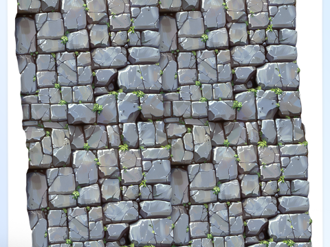 Stylized Wall Seamless Texture Tekstur CG