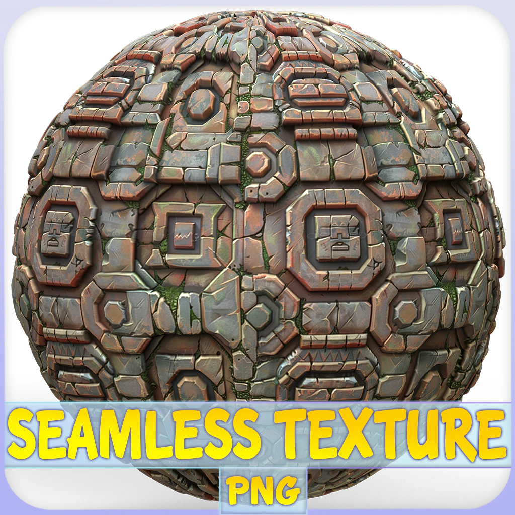 Stylized Wall Seamless Texture CG Textures .c4d .max .obj .3ds .fbx .stl .blend 