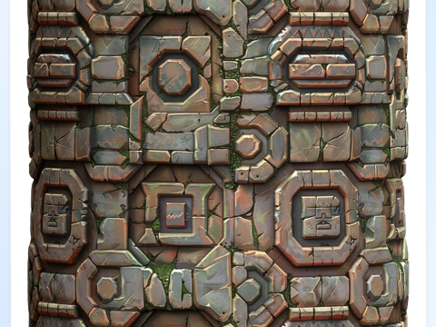 Stylized Wall Seamless Texture Texturas CG