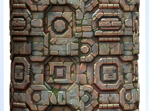 Stylized Wall Seamless Texture CG Textures