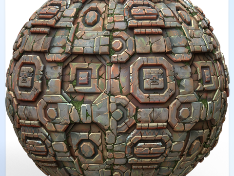 Stylized Wall Seamless Texture Texturas CG