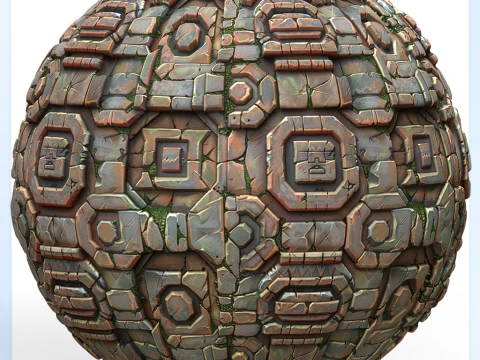 Stylized Wall Seamless Texture CG Textures