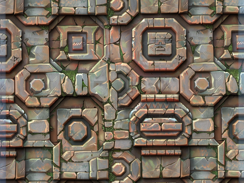 Stylized Wall Seamless Texture Texturas CG