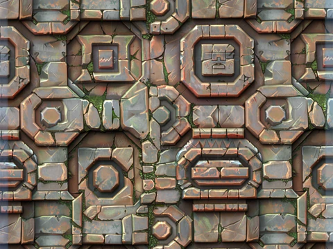 Stylized Wall Seamless Texture CG Textures