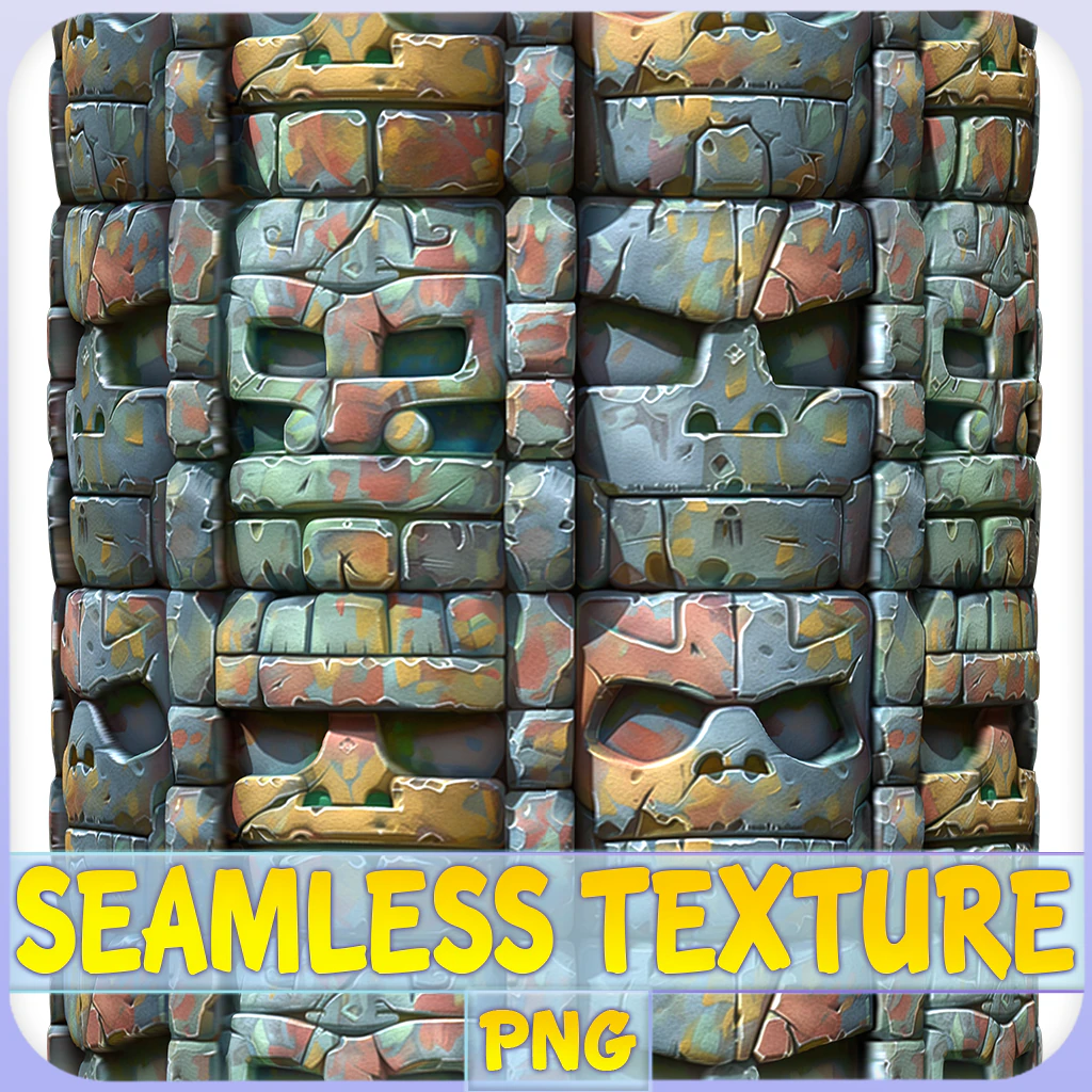Stylized Wall Seamless Texture CG Textures .c4d .max .obj .3ds .fbx .stl .blend 