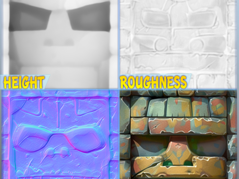 Stylized Wall Seamless Texture CG Textures