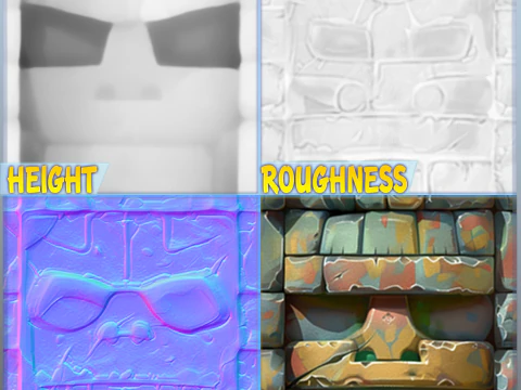 Stylized Wall Seamless Texture CG Textures
