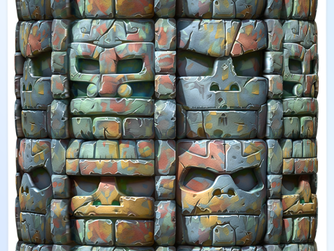 Stylized Wall Seamless Texture CG Textures