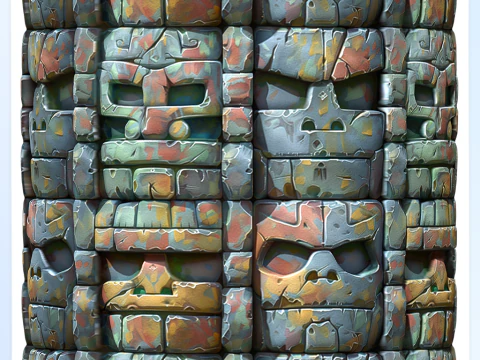 Stylized Wall Seamless Texture CG Textures