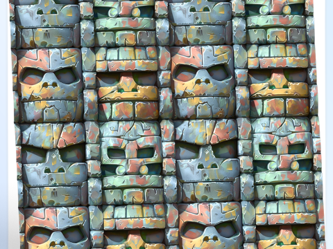 Stylized Wall Seamless Texture CG Textures