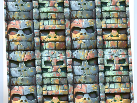 Stylized Wall Seamless Texture CG Textures
