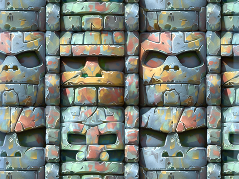 Stylized Wall Seamless Texture CG Textures