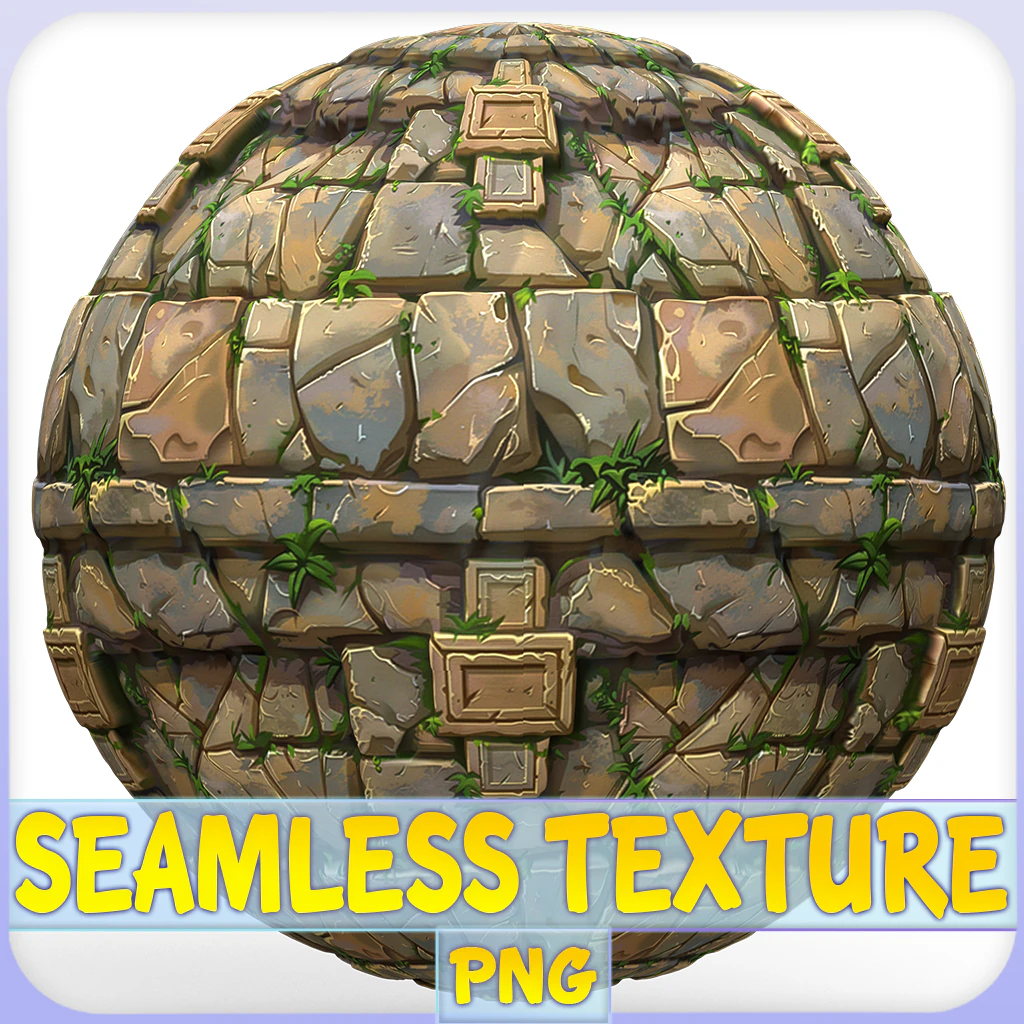 Stylized Wall Seamless Texture CG Textures .c4d .max .obj .3ds .fbx .stl .blend 