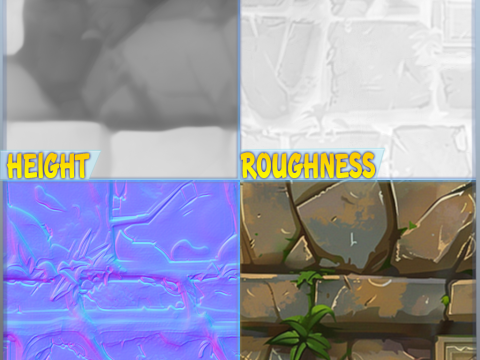 Stylized Wall Seamless Texture CG 纹理
