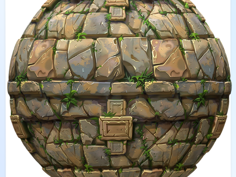 Stylized Wall Seamless Texture CG 纹理